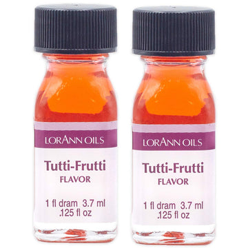 Lorann Tutti Frutti Ss Flavor, 1 Dram Bottle (.0125 Fl Oz - 3.7Ml - 1 Teaspoon) - 2 Pack
