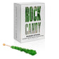 Candy Envy Green Rock Candy Sugar Sticks - Green Apple Flavor - 24 Count Individually Wrapped Party Favors
