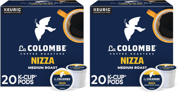 La Colombe Coffee Roasters Nizza Medium Roast Coffee, Single Serve Keurig K-Cup Pods, 20 Count Box (Pack of 2)