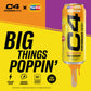 Cellucor C4 Energy Drink - Hawaiian Pineapple Popsicle, Carbonated, Sugar Free, 16 Fl Oz, Pack of 12