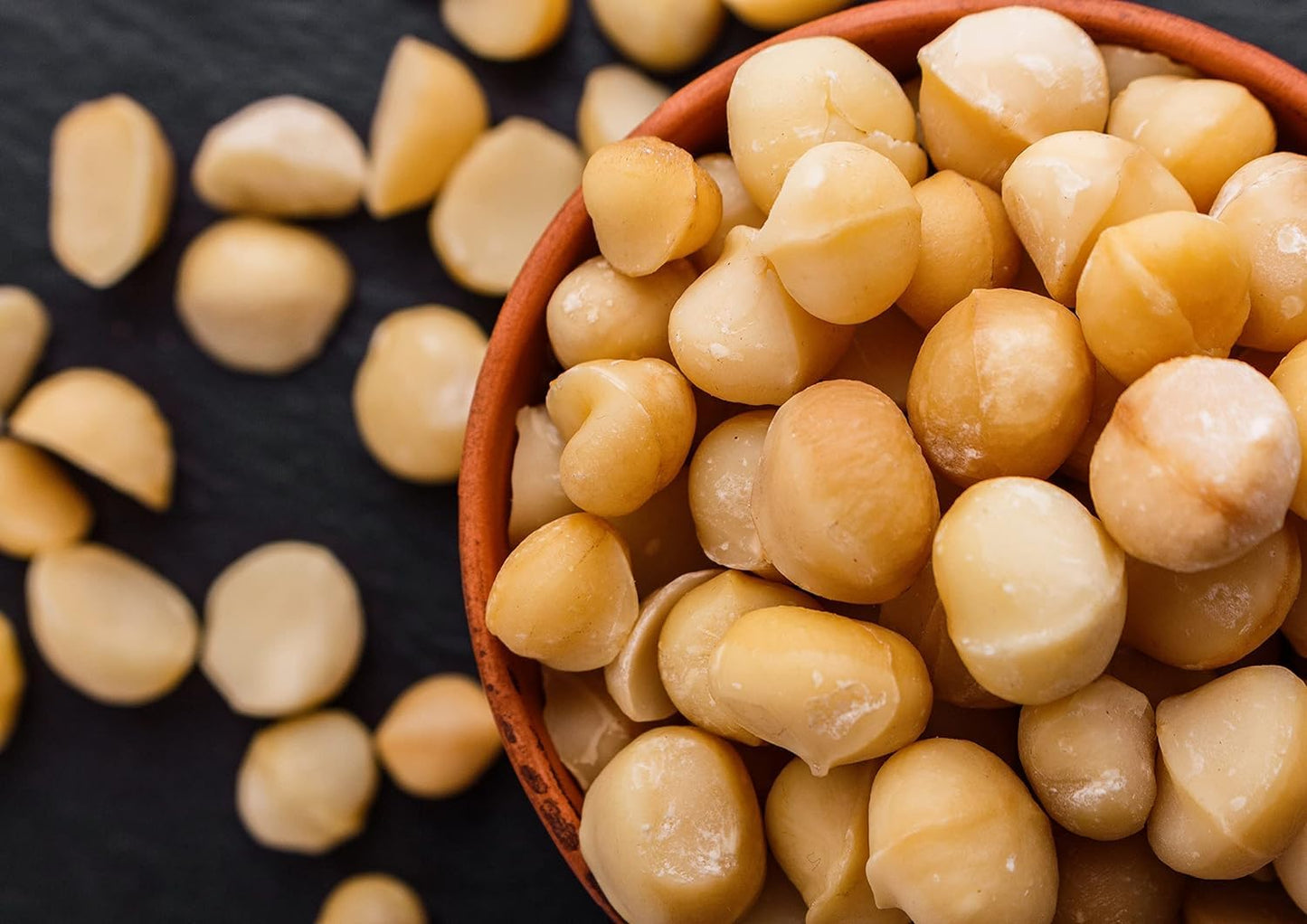 Food To Live - Dry Roasted Macadamia Nuts With Himalayan Salt, 1.5 Pounds - Oven Roasted Whole Nuts, Lightly Salted, No Oil Adde