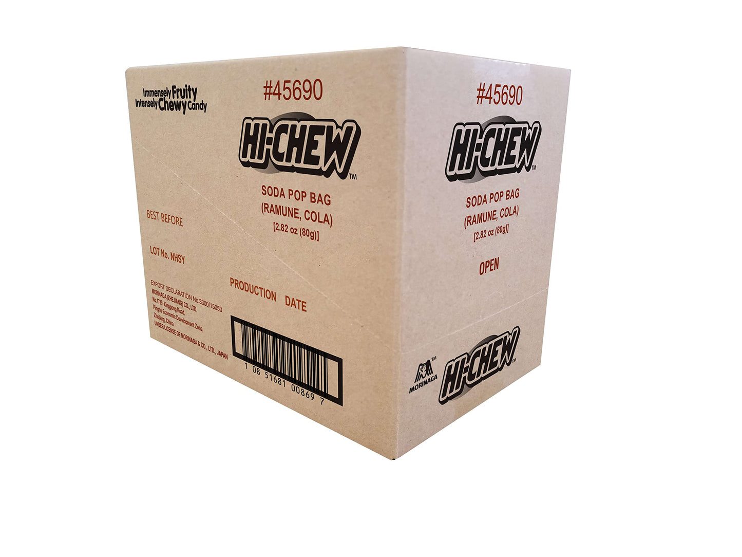 Hi-Chew Soda Pop Mix Peg Bag 2.82Oz, Pack Of 6