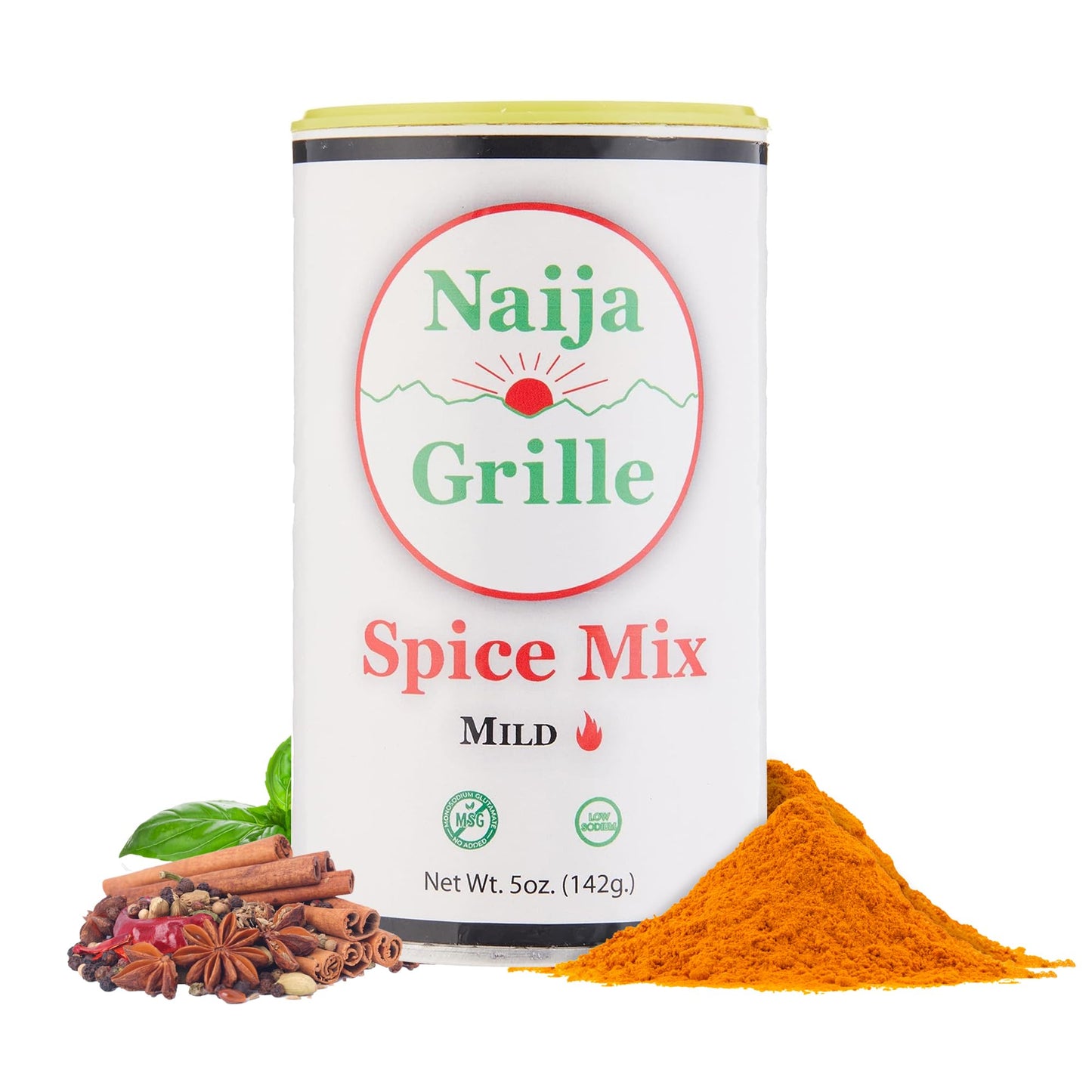 Naija Grille Seasoning - Mild - All Purpose Spice Mix For Chicken, Beef, Fish, Vegetables, And More - Elevate Flavor With Versat