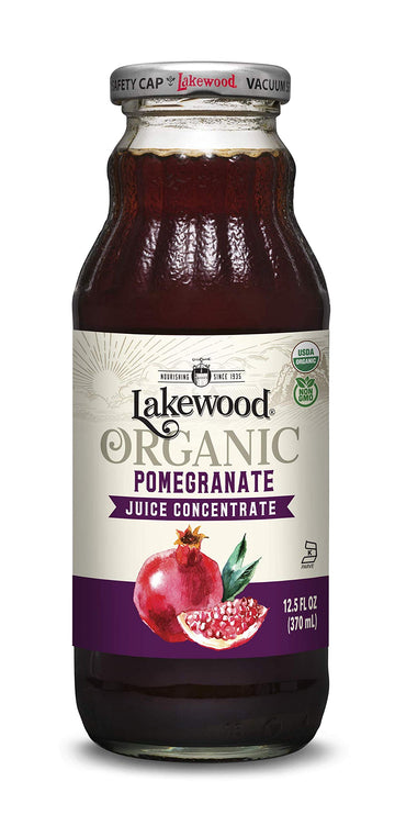 Lakewood Organic Concentrate Juice, Pomegranate, 12.5 Ounce (Pack of 6)