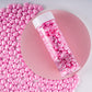 Kasvan Pink Heart Shapes Sprinkles - Edible Candy Pearls 130G/4.58 Oz, Mix Size, Baking Cake Decorations, Ice Cream Toppings And