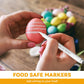 3Pcs White Edible Markers For Cookie Decorating, Edible Pen With Upgraded Smooth Tip, Food Grade Gourmet Writer For Decorating Fondant Cakes, Easter Eggs, Frosting, Macaron