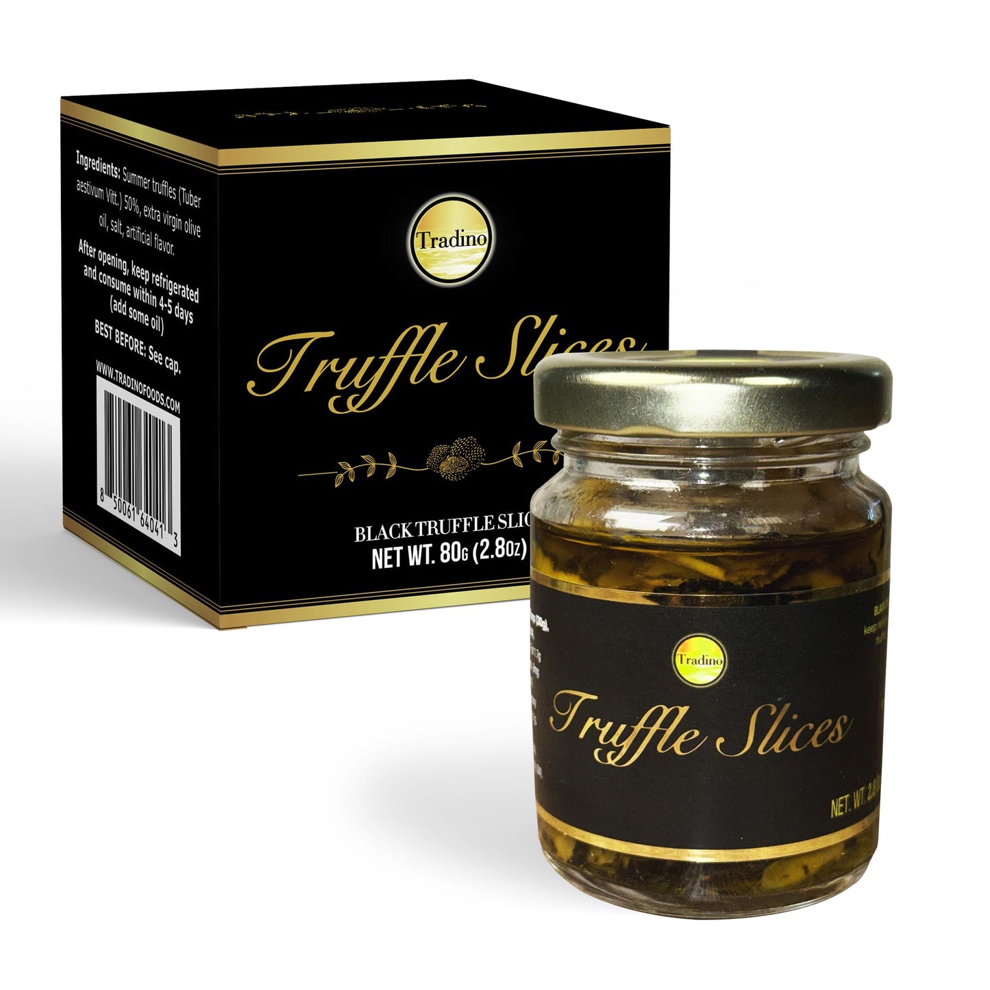 Greenfit Premium Black Truffle Slices | Artisanal Italian Truffles | 80g (2.8 oz)