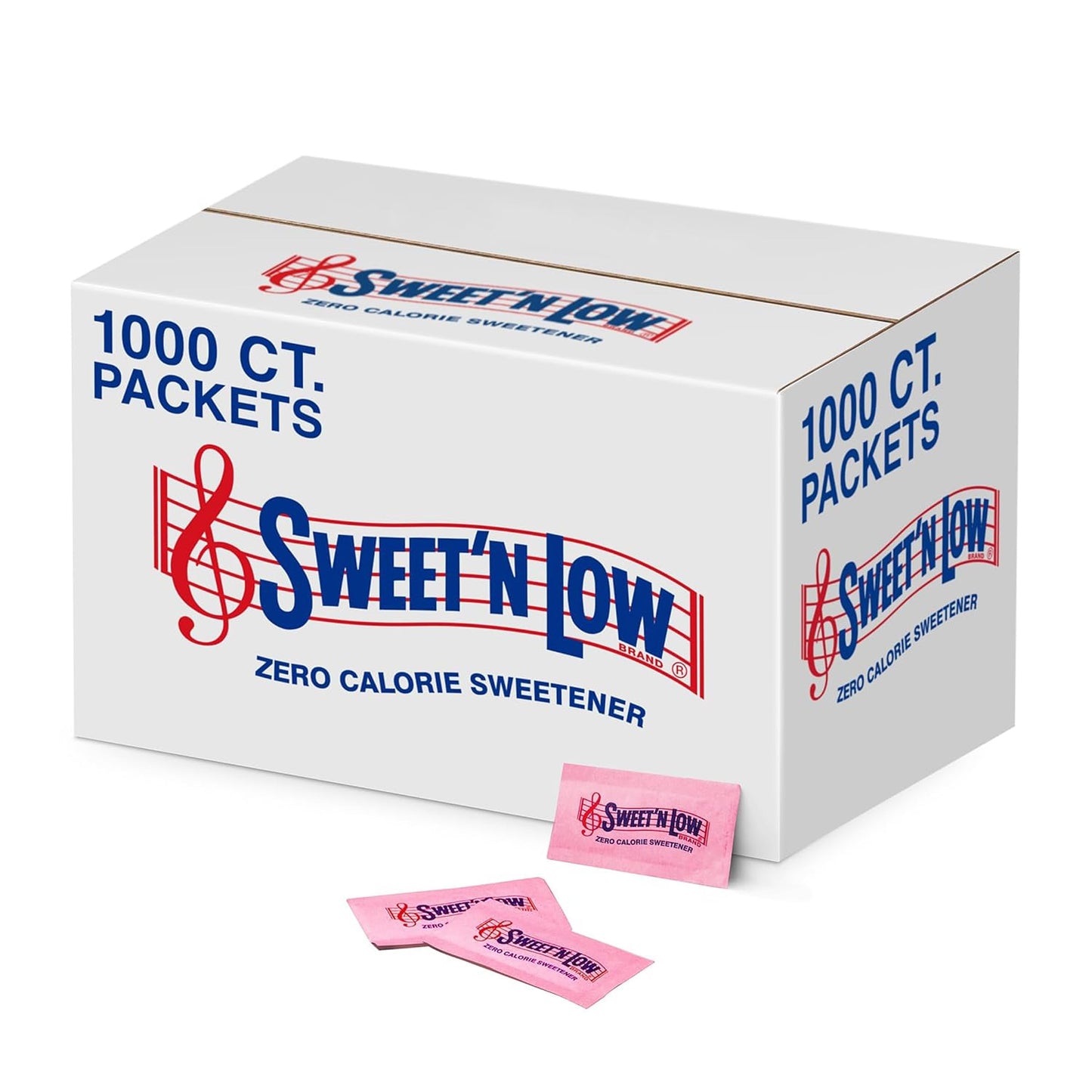 SweetN Low Zero Calorie Sweetener Packets, Non-GMO, Gluten Free, 1000 Count