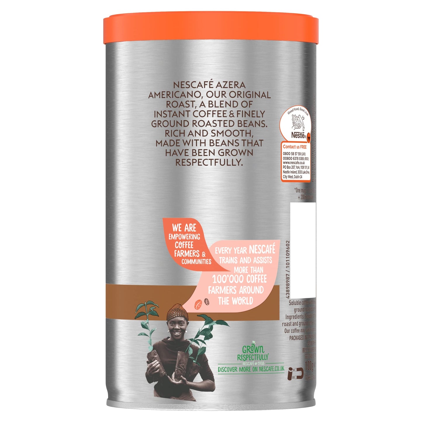 Nescaf   Azera Americano Instant Coffee, 3.52 Ounce (Pack Of 6)