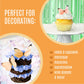 Sugar Robot Edible Butterflies for Cake Decorating - Small Orange Pastel Rice Paper Toppers