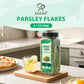 Soeos Parsley Flakes  2.1 oz (60g)  Dried Parsley Leaves  Fresh Flavor and Aroma  Perfect for Seasoning  Garnishing  and Cooking