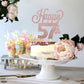 Lingteer Happy 57Th Birthday Cake Topper - Cheers To 57Th Birthday 57 Years Old Birthday Party Cake Decorations Sign.