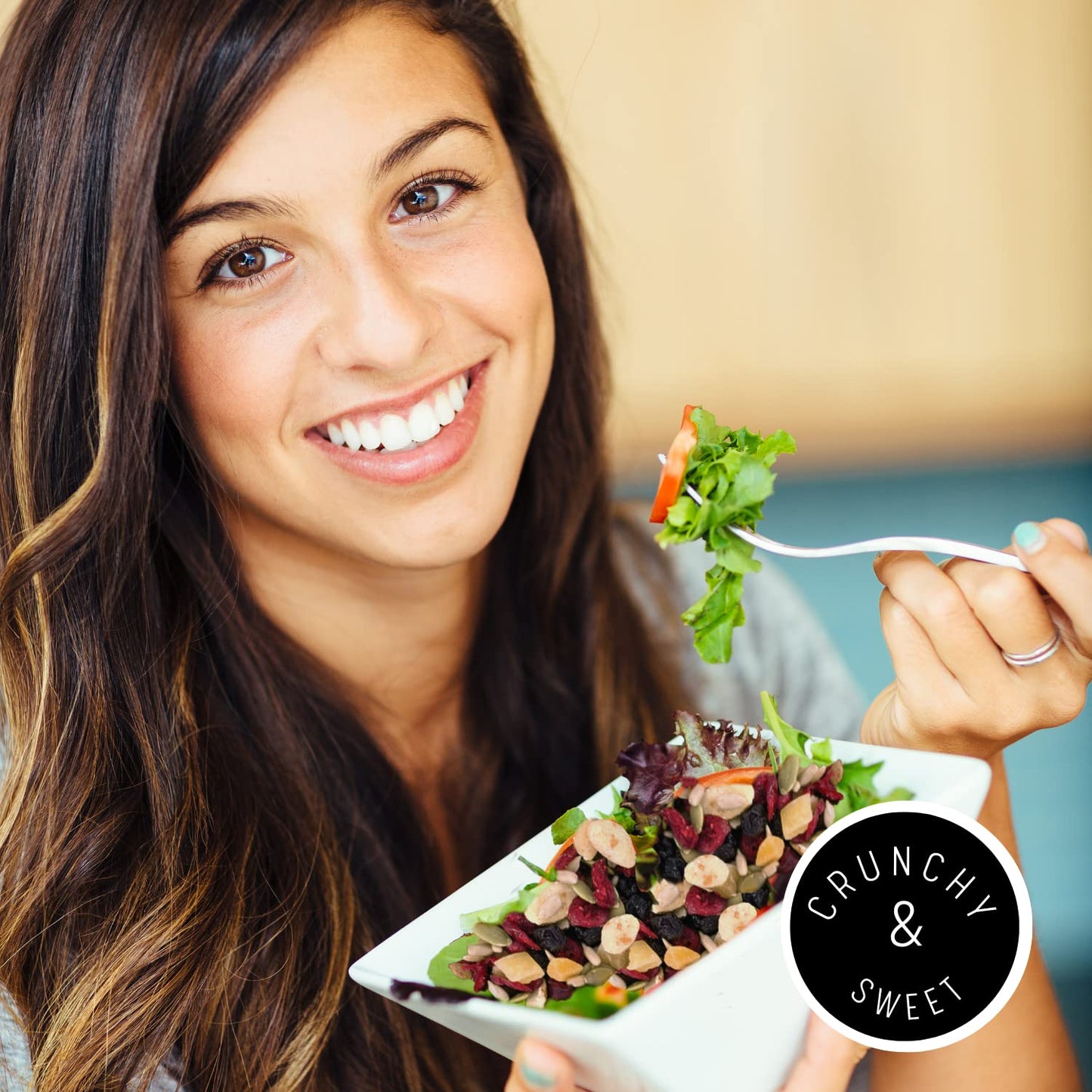 Modern Mill Antioxidant Salad Topper - Mixed Nuts, Dried Cranberries & Blueberries, Gluten Free, 12oz Bag, Plant Protein, Low Sodium