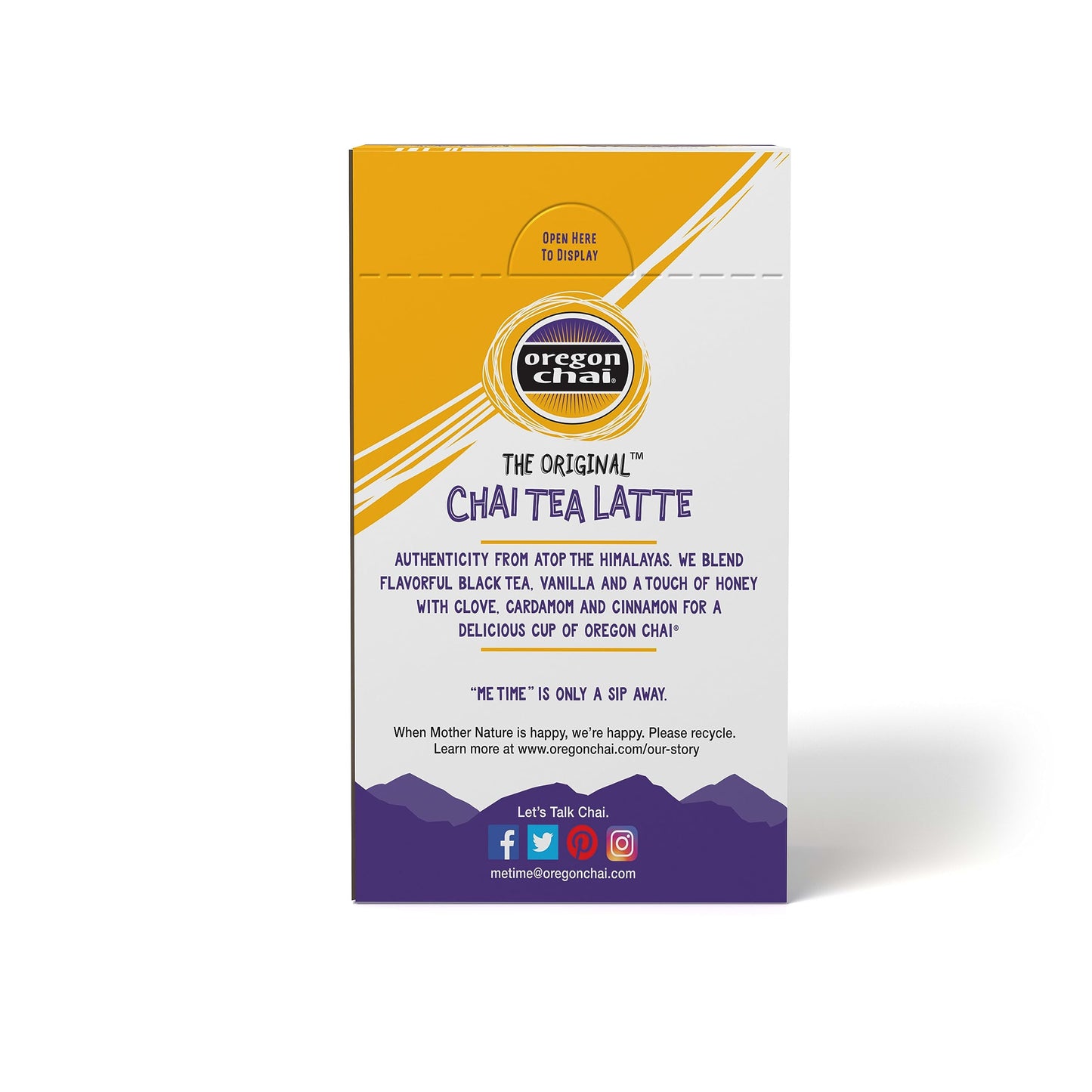 Oregon Chai Original Dry Chai Latte Mix, 8 Count (Pack of 4)