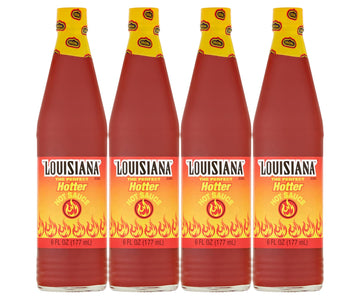 Louisiana Brand Hot Sauce Hotter Hot Sauce 6 Fl Oz (Pack of 4)