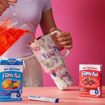 Flavor Aid Cherry Unsweetened Drink Mix Pitcher Packets, 2 Quart (6 Sticks), 72 Count