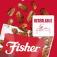 Fisher Praline Pecans, Resealable Pouch, 5.5 Ounces, Whole M th Pecans, Model P27108