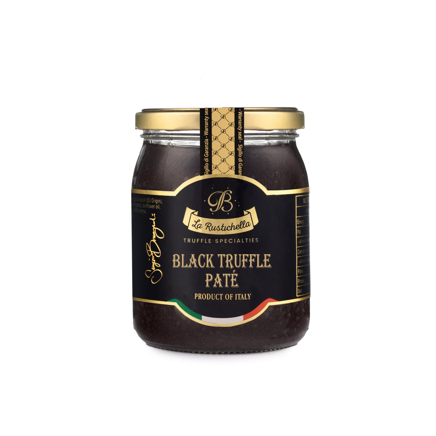 La Rustichella - Black Truffle Pat 17.64 oz (500 gr) - 100% Made in Italy | Vegan, Gluten-Free, Cholesterol-Free