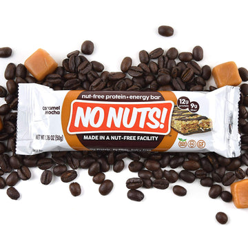 No Nuts! 100% Nut Free Dairy Free Vegan Protein Bars, Chocolate Caramel Mocha 12-Pack, Organic, Kosher, Egg-Free, Non-Gmo & Dair