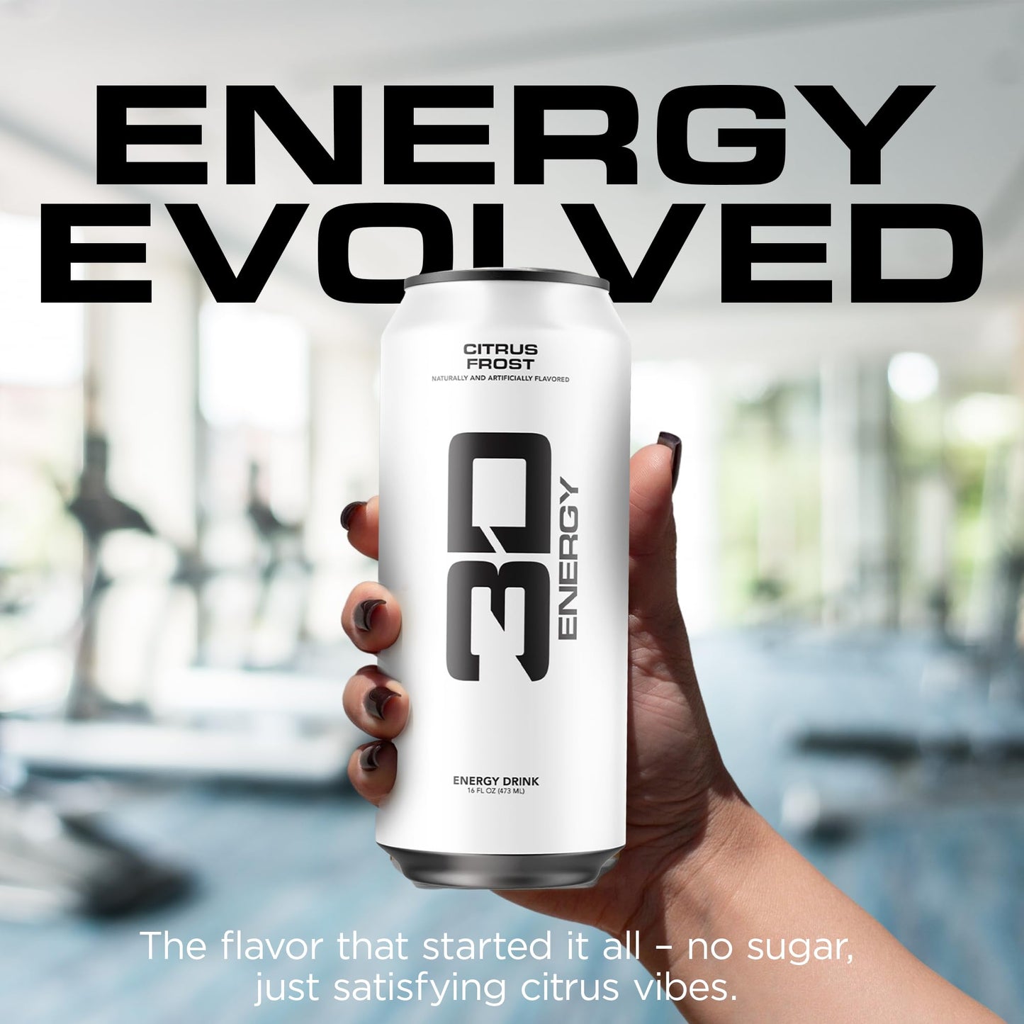 3D Energy Drink - Sugar Free  200mg Caffeine  Pre Workout  Taurine  L-Carnitine  Lightly Carbonated  16oz Cans  12 Pack - Citrus Frost