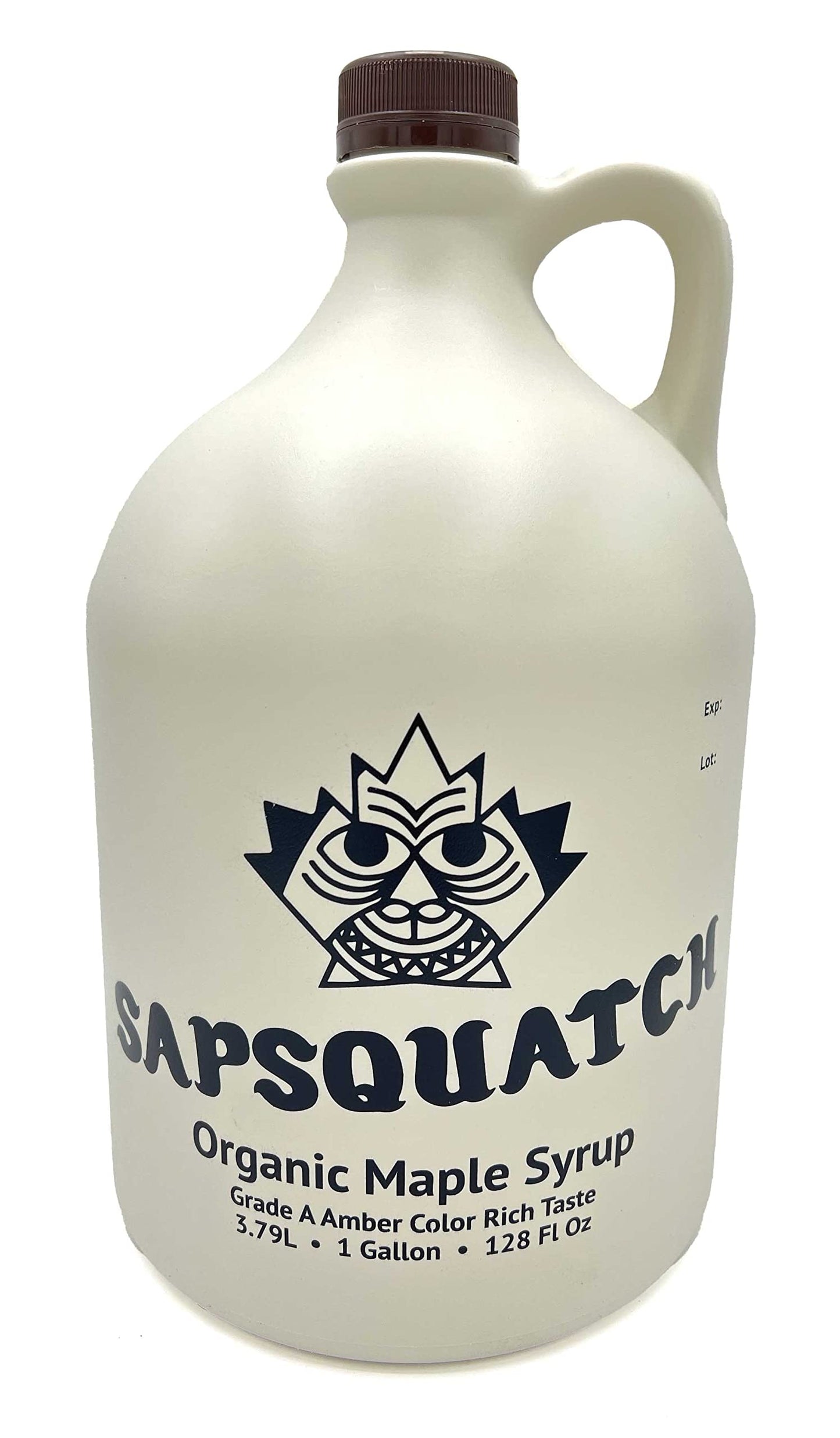 Sapsquatch Organic Maple Syrup - Grade A Amber - 128 Fl Oz (Gallon)