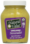 Natural Value Organic Horseradish Mustard, 8 Ounce (Pack Of 12)