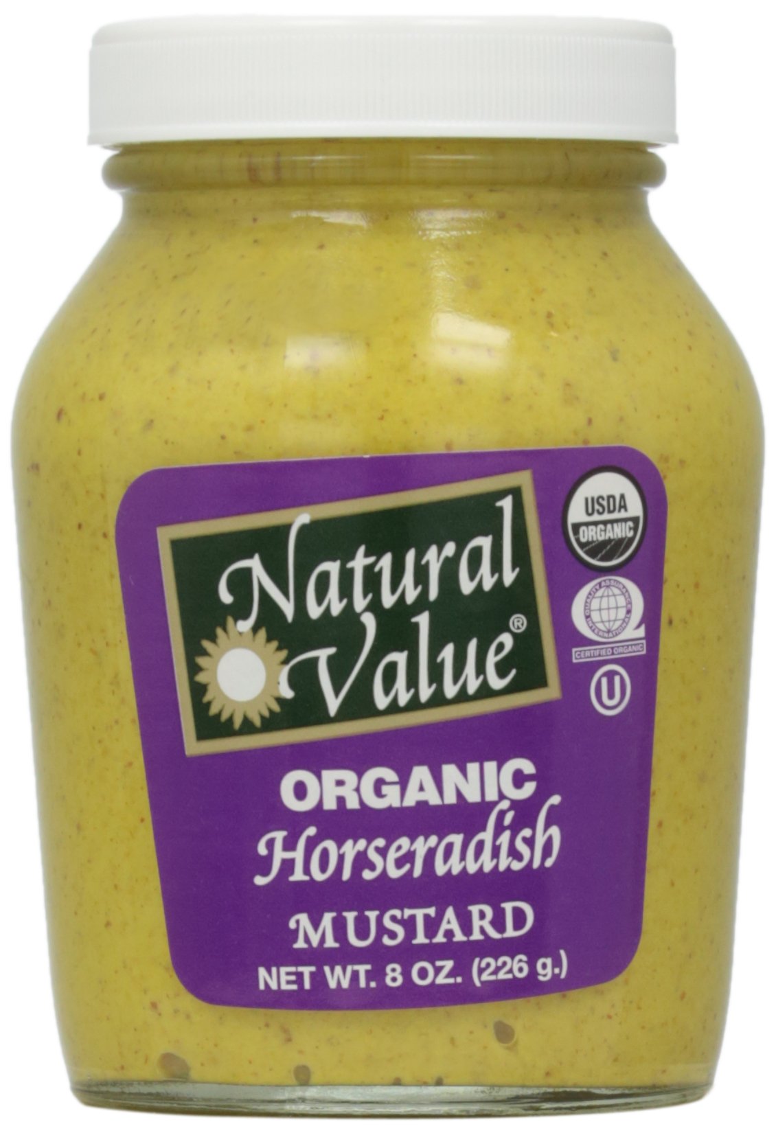Natural Value Organic Horseradish Mustard, 8 Ounce (Pack Of 12)