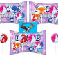 PITCHING PIGEON Life Saver Swirl Lollipops - 60 Count Bulk Candy, 4 Flavors, Wrapped Suckers