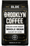 Brooklyn Coffee Whole Bean, Italian Dark Roast (2Lb) Extra Strong, Delicious Taste, Heavenly Aroma - Fresh Bulk Coffee Beans Roa
