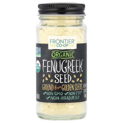 Frontier Natural Products Fenugreek Seed, Og, Ground, 2.00-Ounce