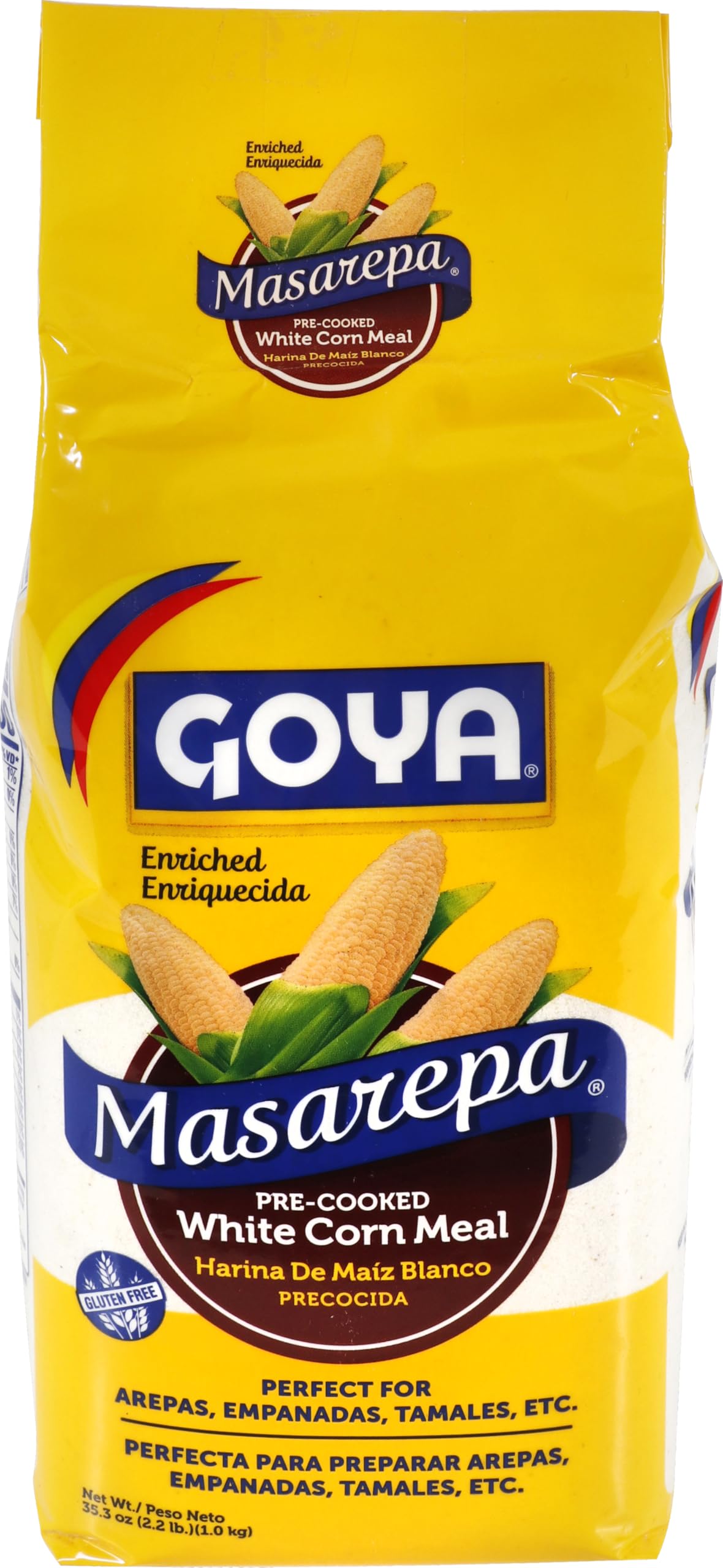 Goya Pre-Cooked White Corn Meal, 35.2 Ounce Each, Pack Of 2