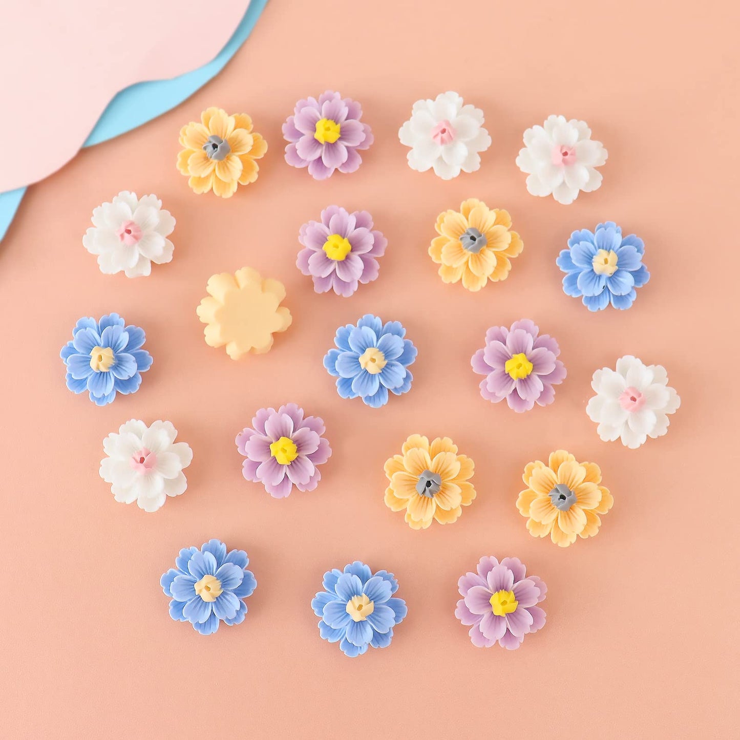 Keaziu 20 Pack Flower Cupcake Toppers Bridal Engagement Baby Shower Birthday Party Cupcake Picks Anniversary Party Decorations S
