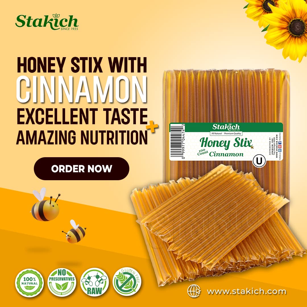 Stakich Cinnamon Honey Stix (2000 Stix)