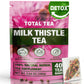 Total Tea 100% Natural Milk Thistle Seeds Tea for Liver Cleanse, Detox, Digestive Health and Immune System - 40 Tea Bags (Packag