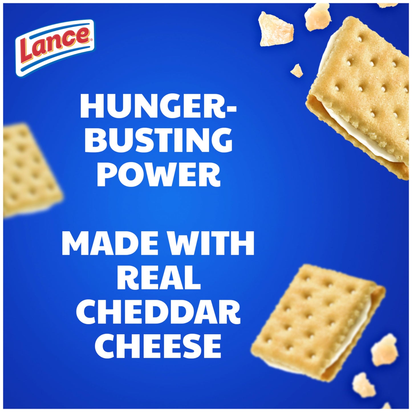 Lance Sandwich Crackers, Captains Wafers White Cheddar, 10 Individual Packs, 6 Sandwiches Each