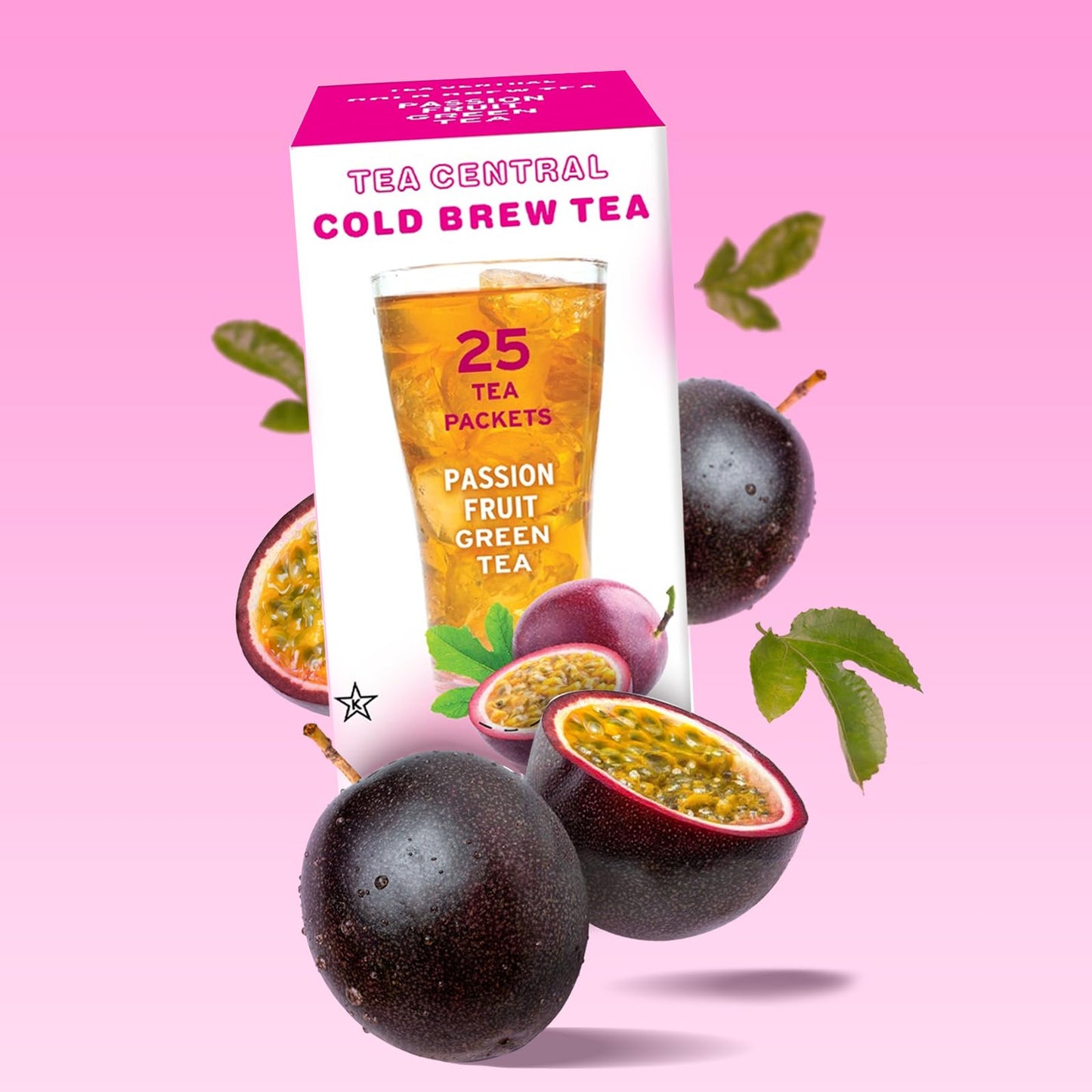 Life Plus Style Gourmet Tea Central Passion Fruit Iced Tea With Organic Ceylon Green Tea Refreshing Tea Beverages Natural Flavor