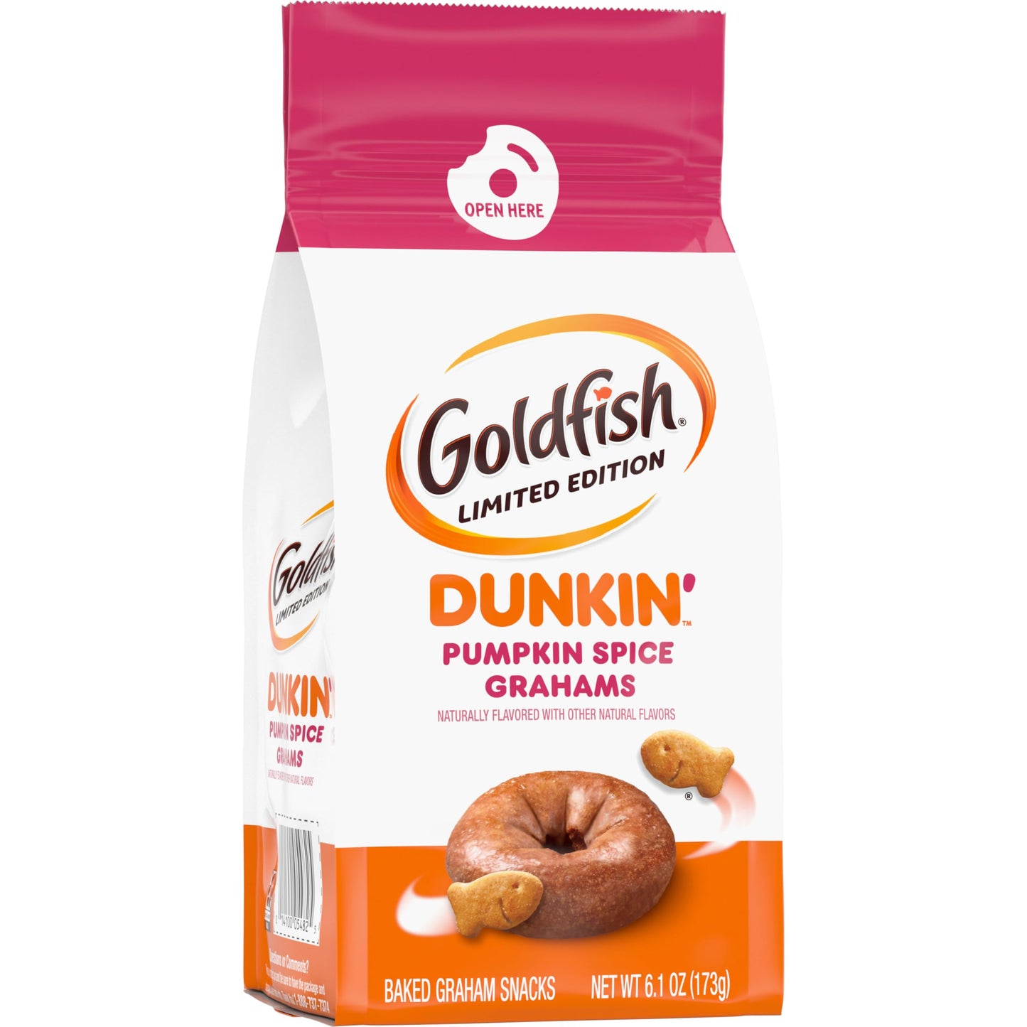 Goldfish Dunkin Pumpkin Spice Graham Crackers, 6.1 oz. bag