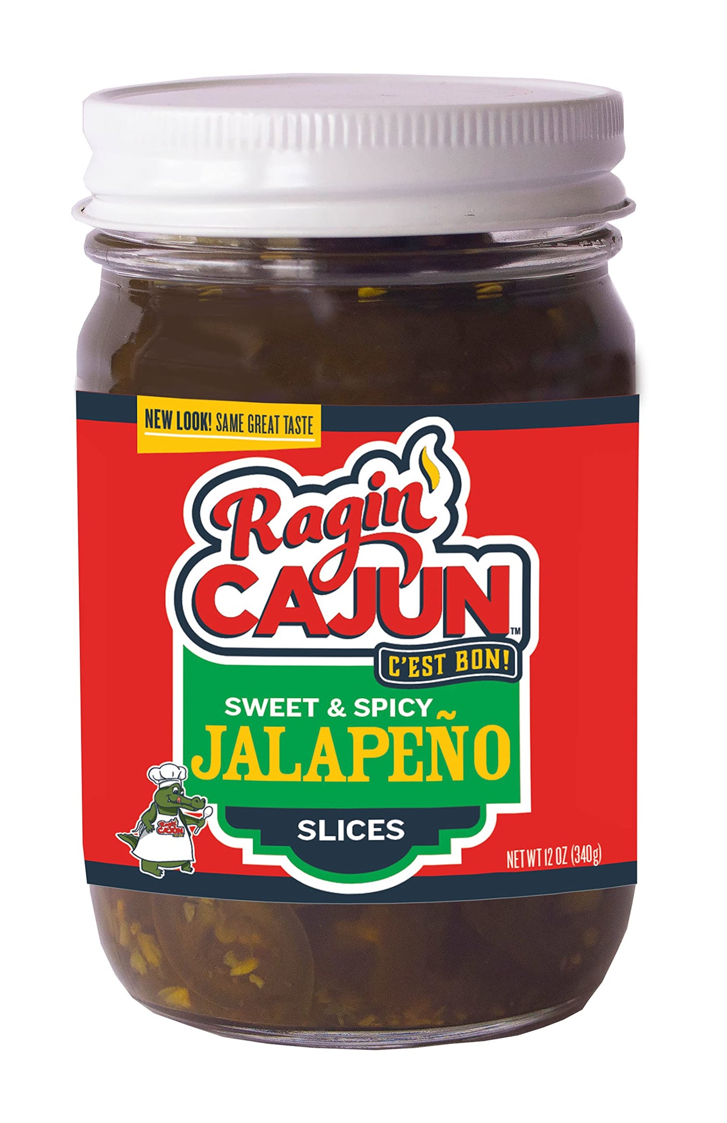 Candied Jalapeo Slices 12 Fl Oz Ragin' Cajun Foods - Sweet And Spicy Pickled Peppers For Snacking, Sandwich Toppings, And Garnis