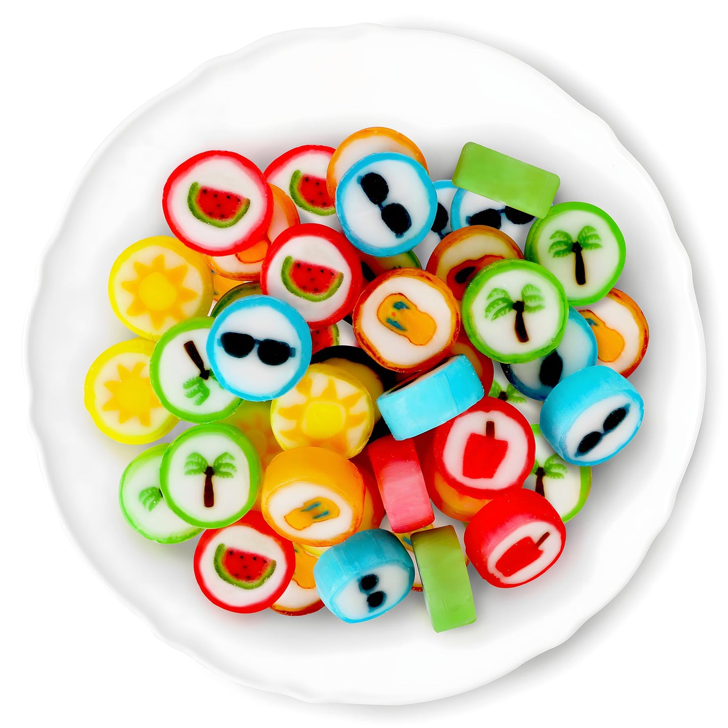 Summer Candy - Hard Candy Bulk 1 lb Bag of Individually Wrapped Small Candy (approx. 116 pcs) Hard Candies Assortment - Great fo