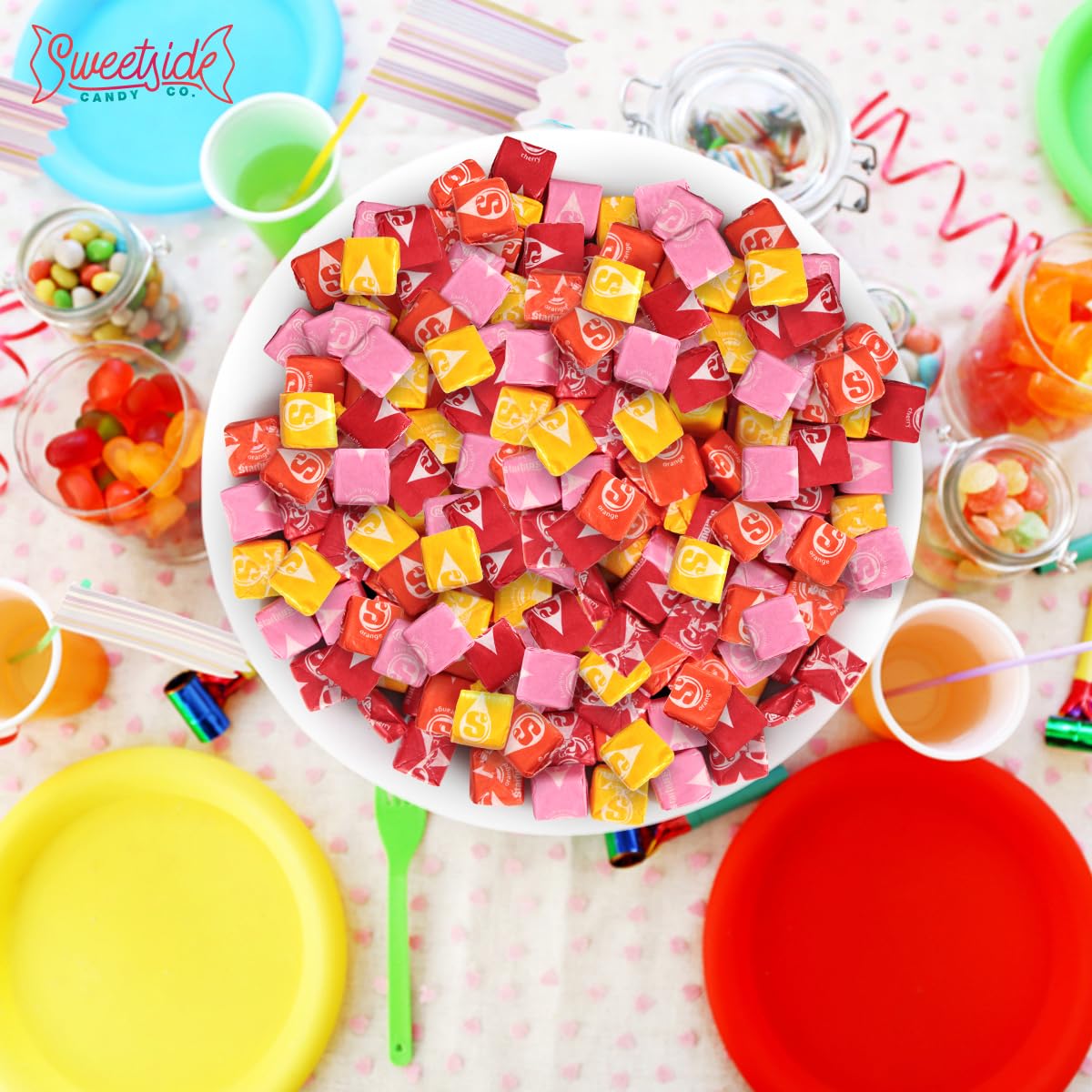 Fruit Chews Candy  2lb Pack of Starbrst Candy Bulk  Individually Wrapped for Freshness and Easy Sharing  Perfect Bulk Candies for Buffet Spreads at Weddings  Movie Nights and School Functions