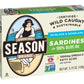 Season Sardines In Olive Oil - Skinless & Boneless, Wild Caught, 20G Of Protein, Keto Snacks, More Omega 3'S Than Tuna, Kosher, High In Calcium, Canned Sardines - 3.75 Oz Tins, 12-Pack