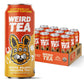 WEIRD Organic White Peach Oolong Tea, 16oz Cans, 160mg Organic Caffeine, Pack of 12
