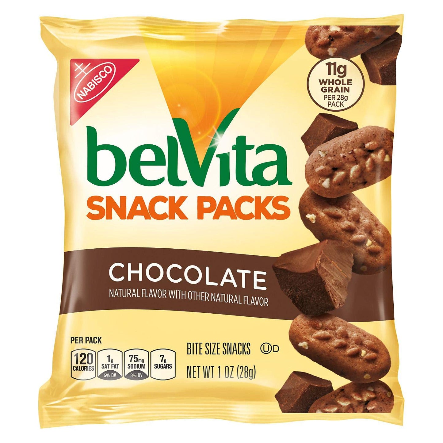 Belvita Breakfast Biscuits Bite-Size Snack Variety Packs, 1 Oz, Pack Of 36 Packs