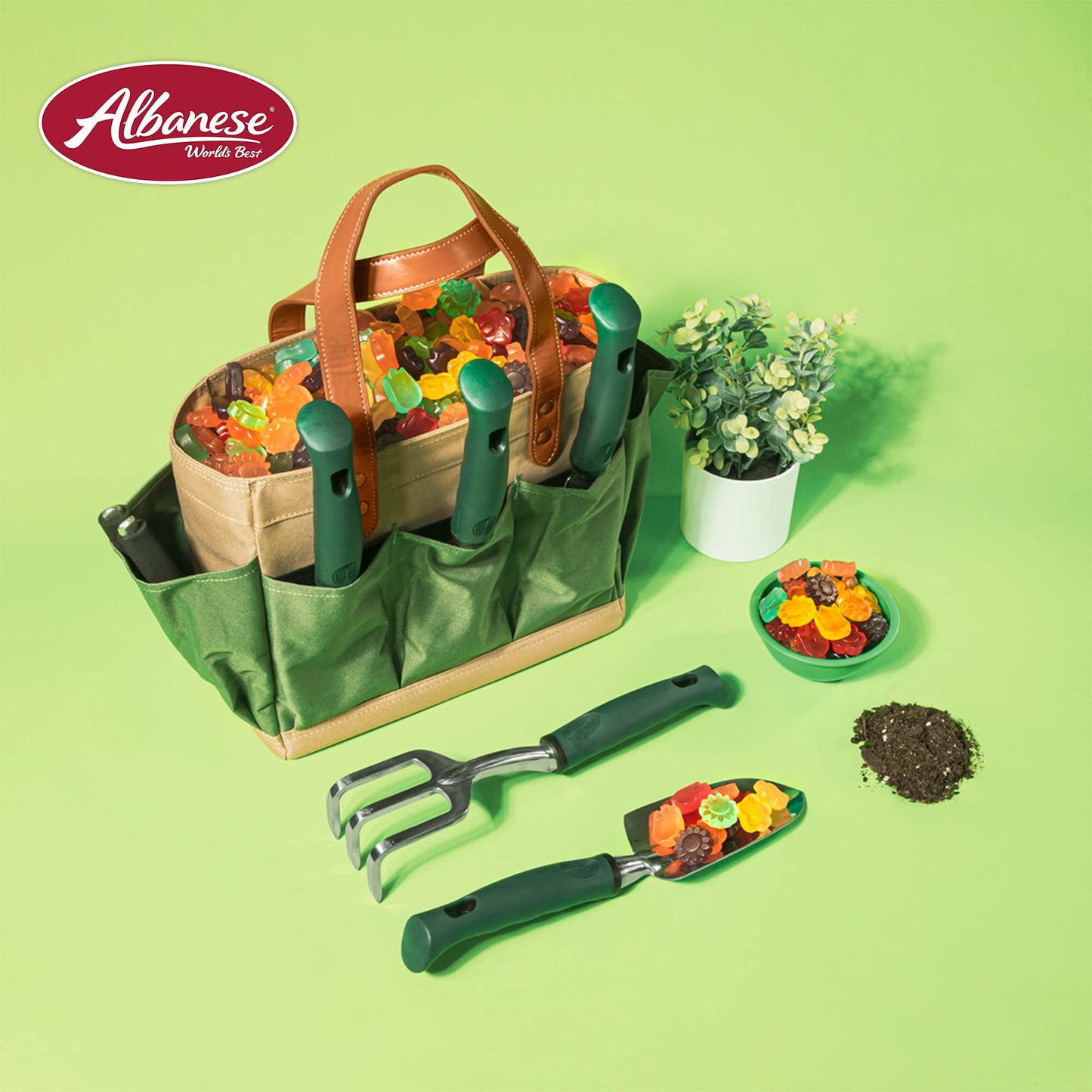 Albanese Gummi Awesome Blossoms, Assorted Colors, 5 Pound Bag, Model 50162