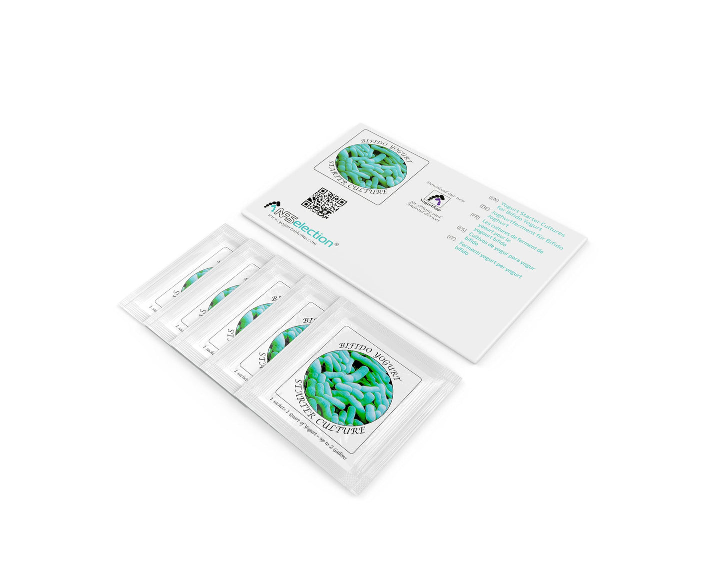 Yogurt Starter Cultures - Pack Of 5 Freeze-Dried Culture Sachets For Bifido Yogurt