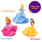 DecoPac Disney Princess Cake Topper Set - 3-Pc Aurora, Belle & Cinderella Figures, Multi-Color, Plastic, One Size, Model 6315