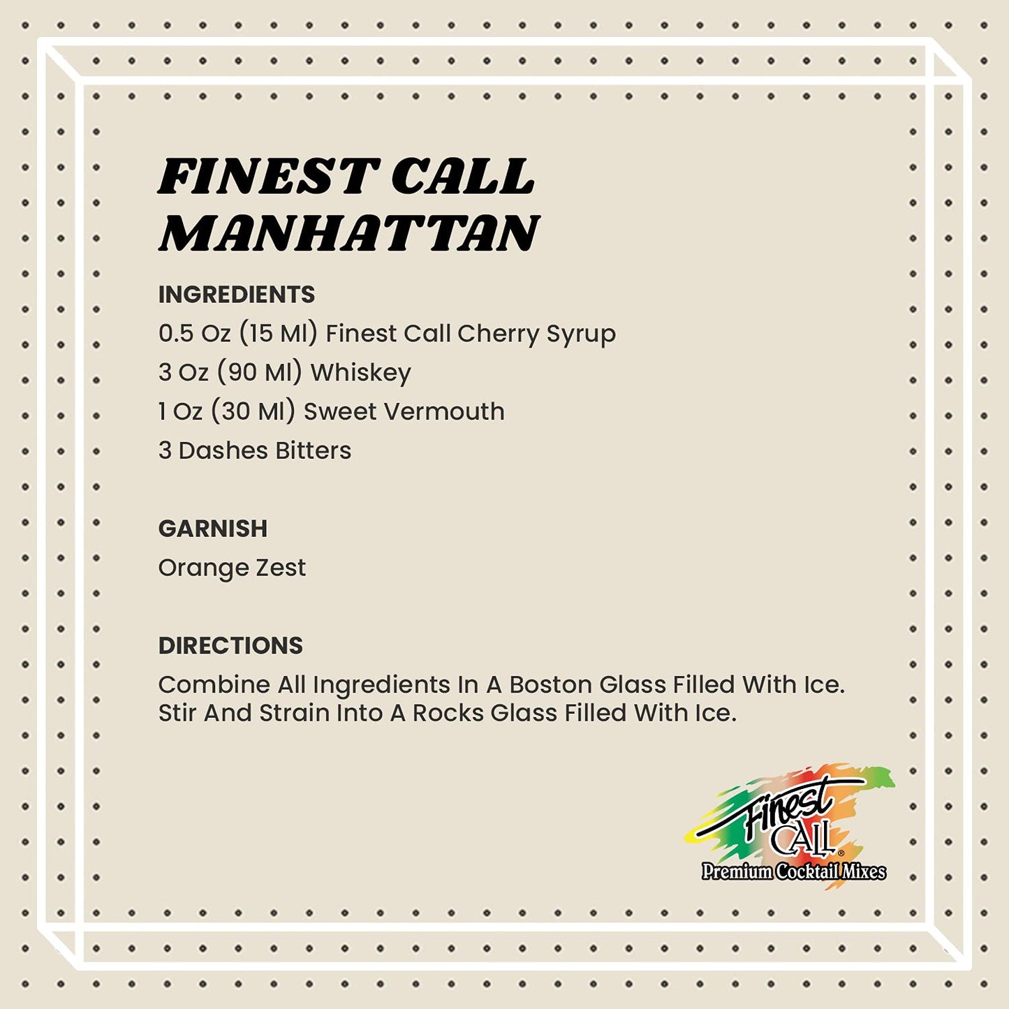 Finest Call Premium Cherry Syrup Drink Mix, 1 Liter Bottle (33.8 Fl Oz), Pack Of 3