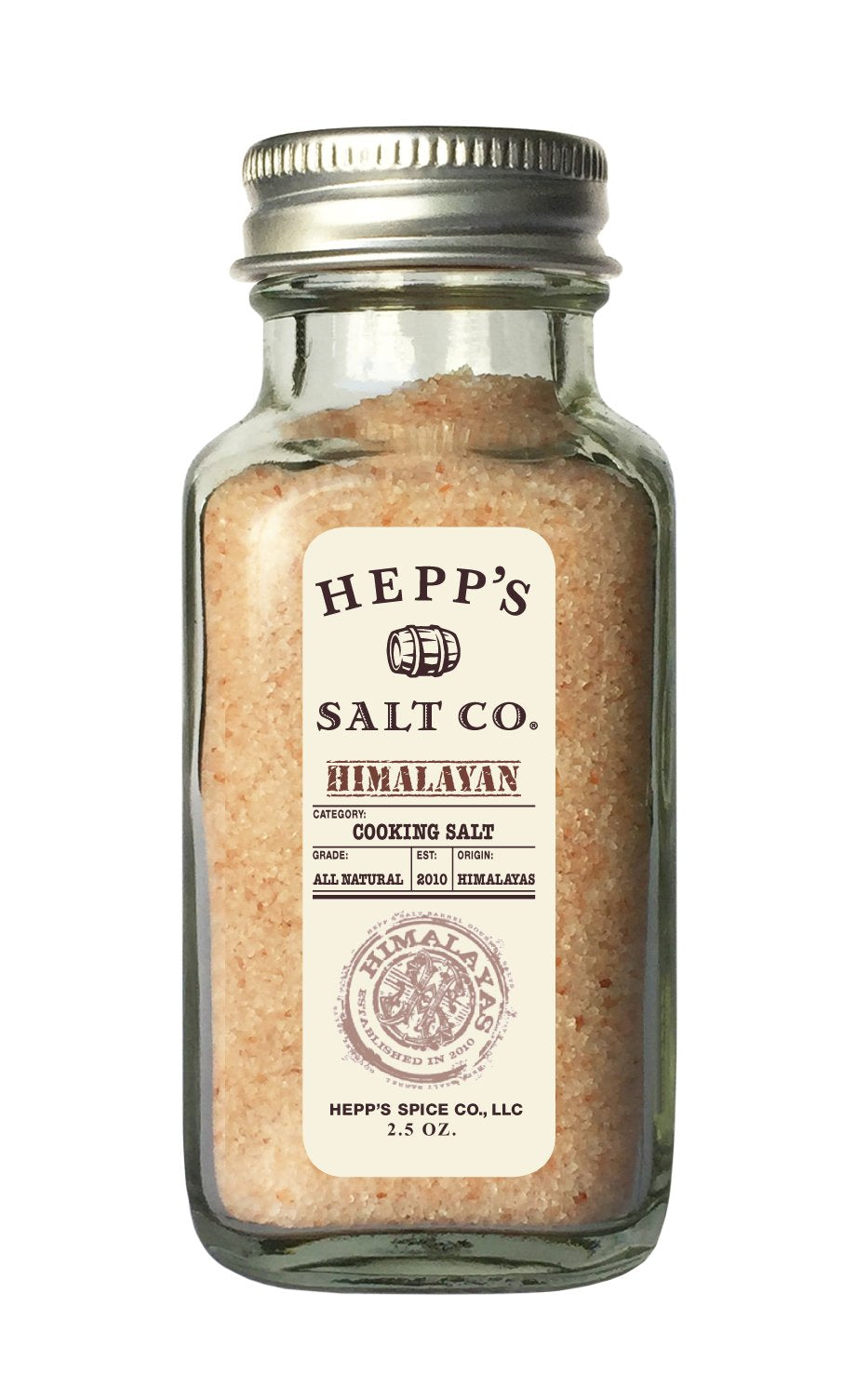 Hepps Salt Co. Himalayan Pink Sea Salt - Fine Grain, 2.5 Ounce, Pink