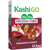 Kashi GO Protein Cereal, 10g Protein, 10g Fiber, Cinnamon Crunch, 17.4oz Box (1 Box)
