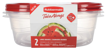 Rubbermaid Take Alongs 2 Large Squares 11.7 Cup
